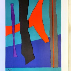 Munich Olympics 1972 - Art by Fritz Winter (1972) 25" x40" German Sports Lithograph Poster