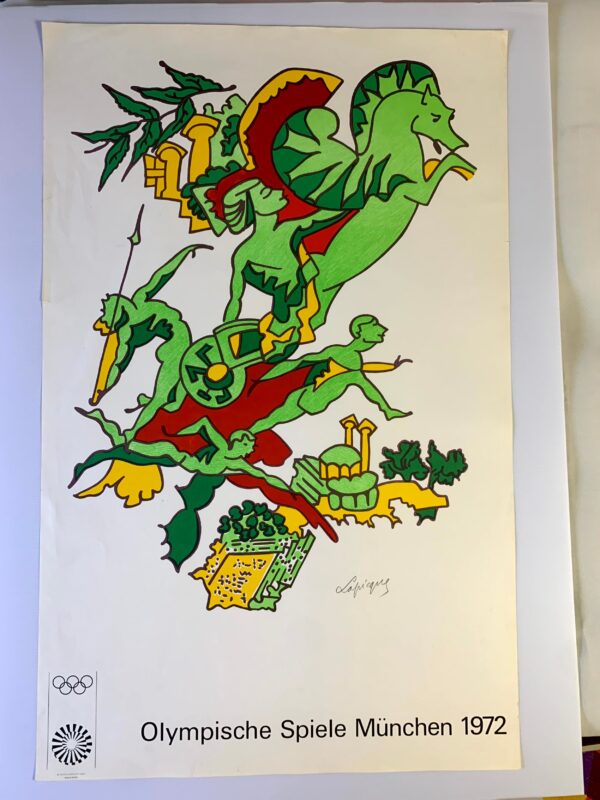 Munich Olympics 1972 - Bundle x4 (1972) 25" x40" German Sports Lithograph Posters - Image 3