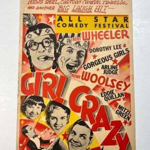 Girl Crazy - Wheeler & Woolsey (1932) US Window Card Movie Poster