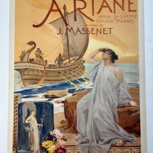 Ariane - Art By Maignan (1906) 36x25.25 French Theater Advertising Poster LB