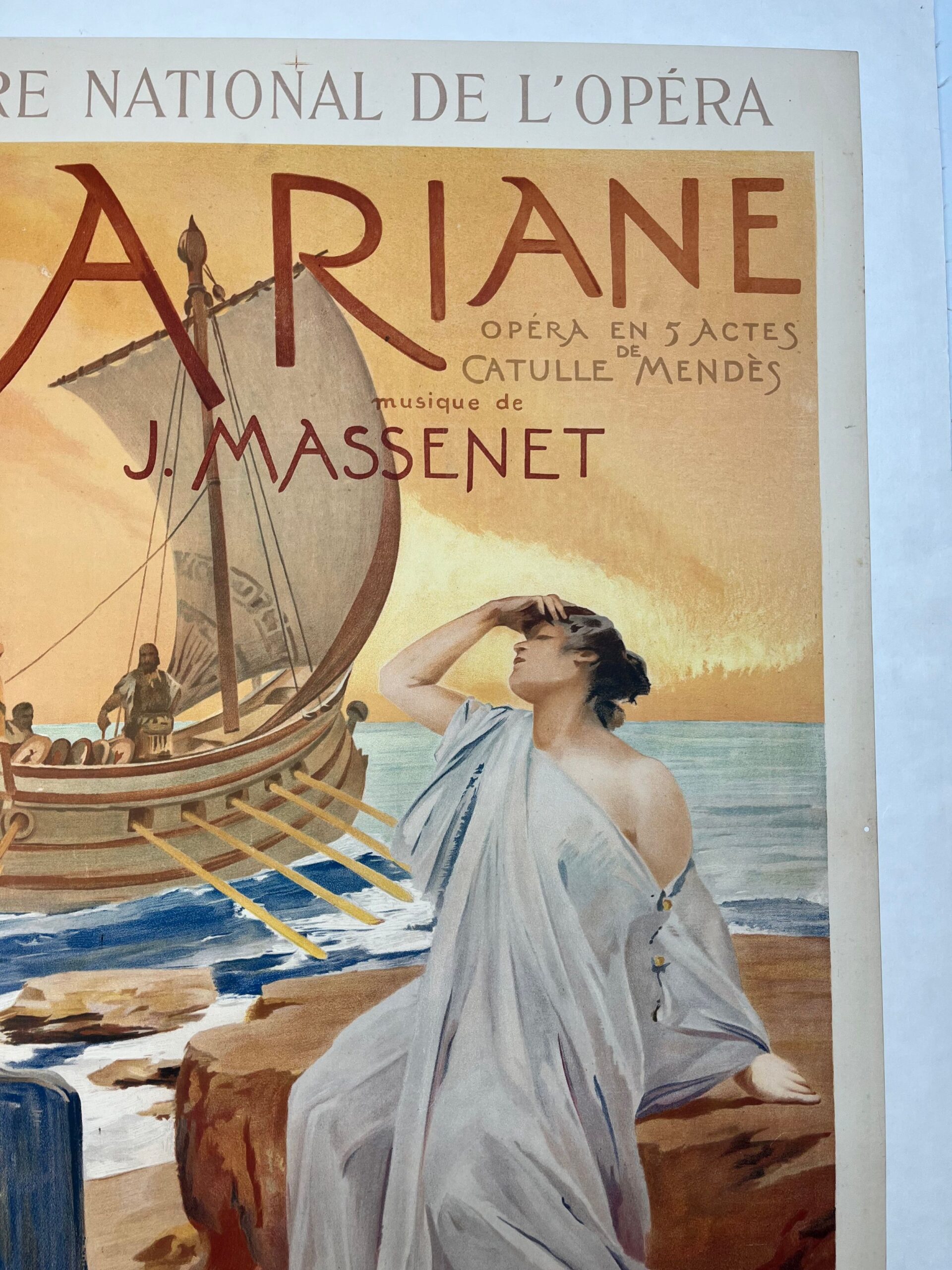 Ariane - Art By Maignan (1906) 36x25.25 French Theater Advertising Poster LB - Image 5