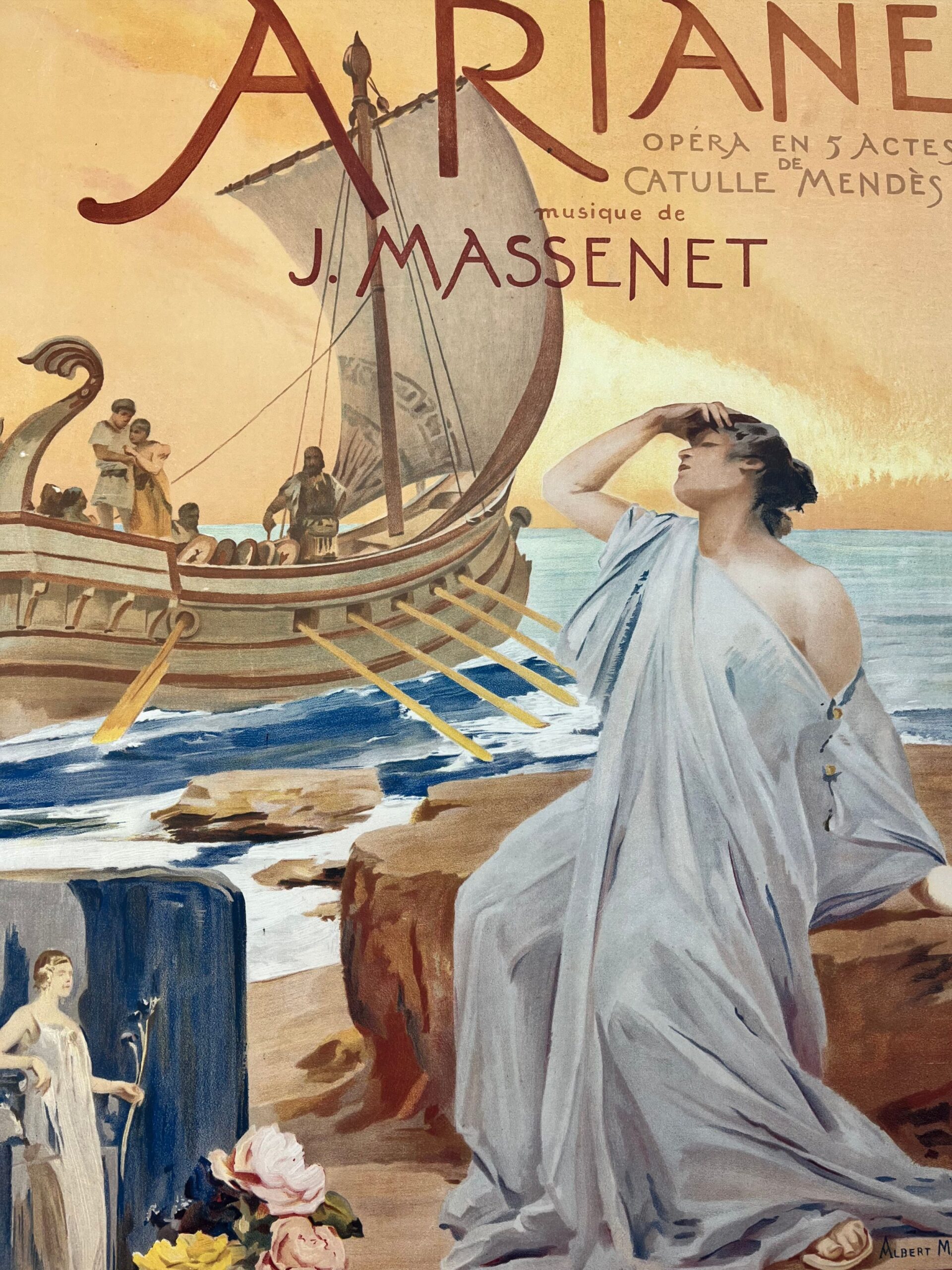 Ariane - Art By Maignan (1906) 36x25.25 French Theater Advertising Poster LB - Image 2