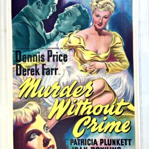 Murder Without Crime (1952) UK Noir One Sheet Movie Poster LB