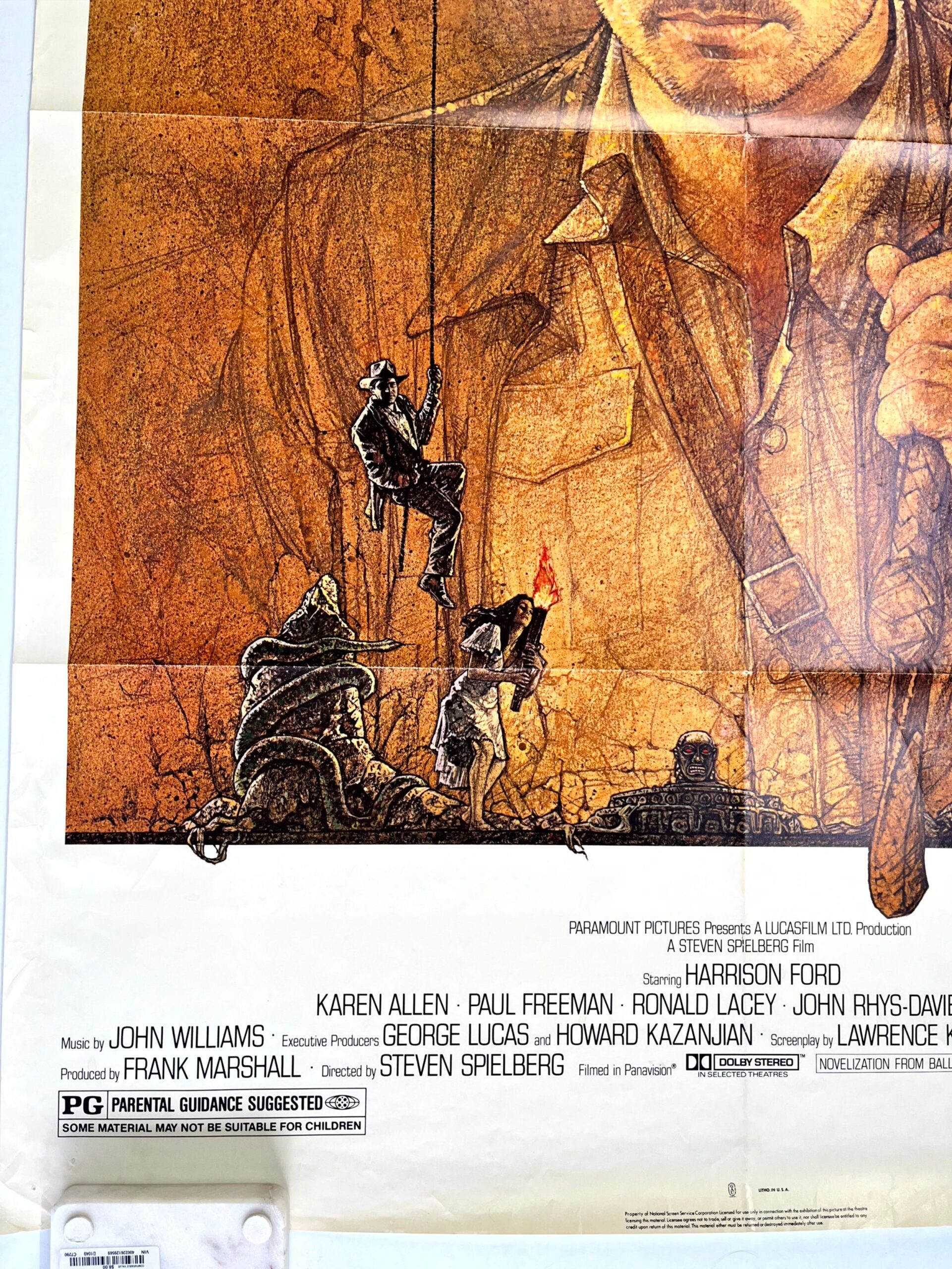 Raiders of the Lost Ark - Art by Amsel (1981) US One Sheet Movie Poster - Image 5