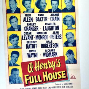O. Henry's Full House - Early Monroe (1952) US One Sheet Movie Poster LB