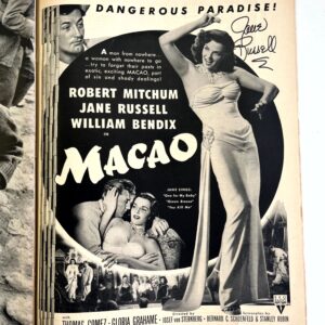 Life Magazine - Signed by Jane Russell (March 31, 1952) 10.5"x14"