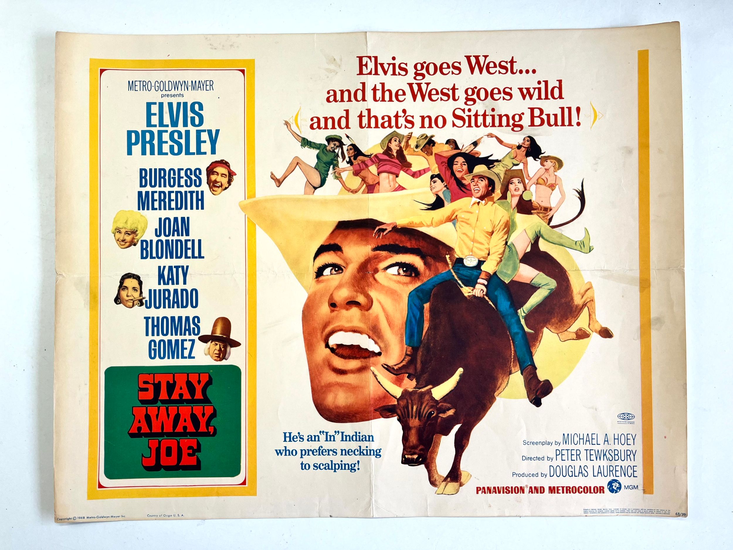 Stay Away Joe - Elvis Presley (1968) US Half Sheet Movie Poster - Image 2