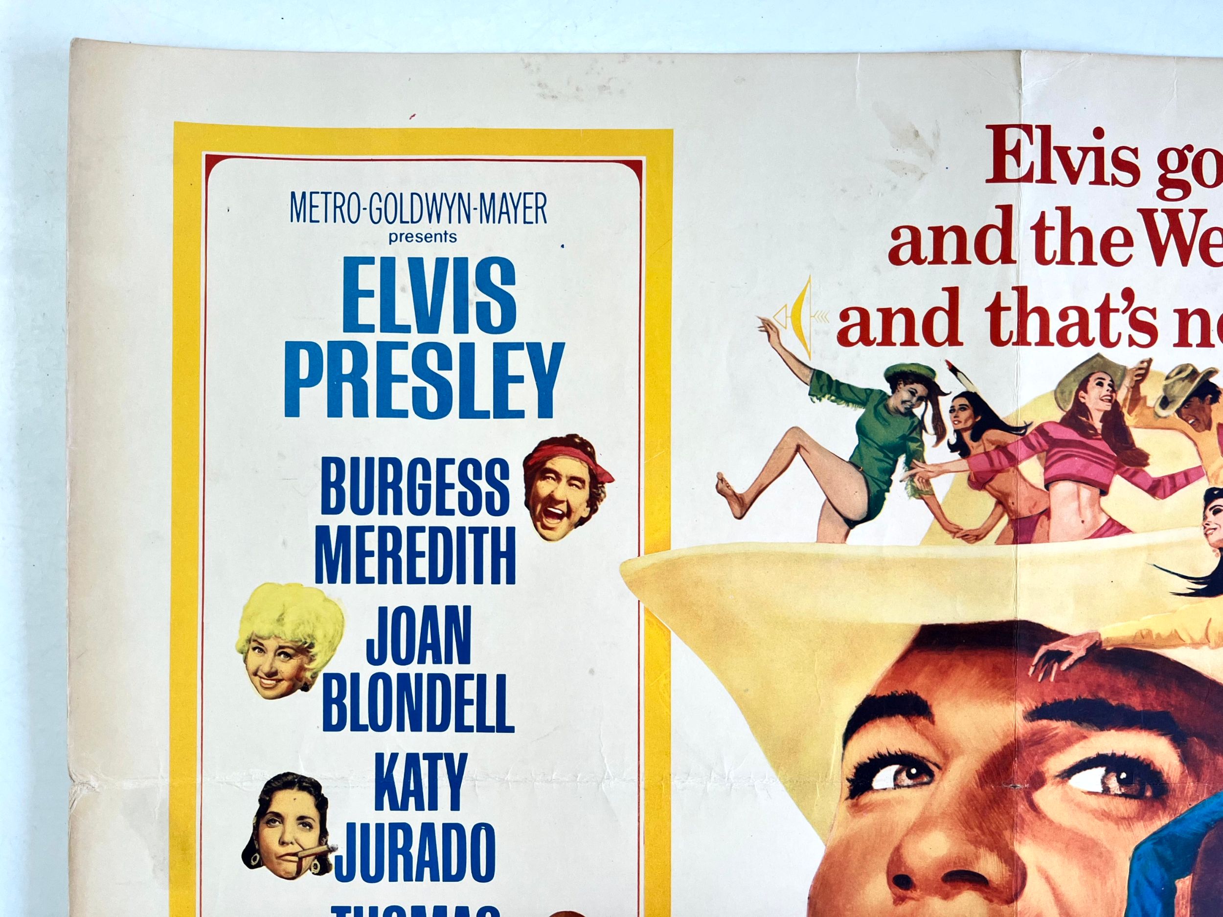 Stay Away Joe - Elvis Presley (1968) US Half Sheet Movie Poster - Image 3