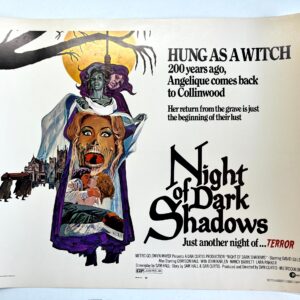 Night Of Dark Shadows - Night Creatures (1970's) US Half Sheet Movie Posters x2