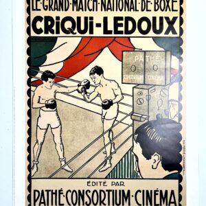 Pathe Kid and Pathe Boxing Match (r.1994) 19.85" x 27.5" French Movie Posters x2
