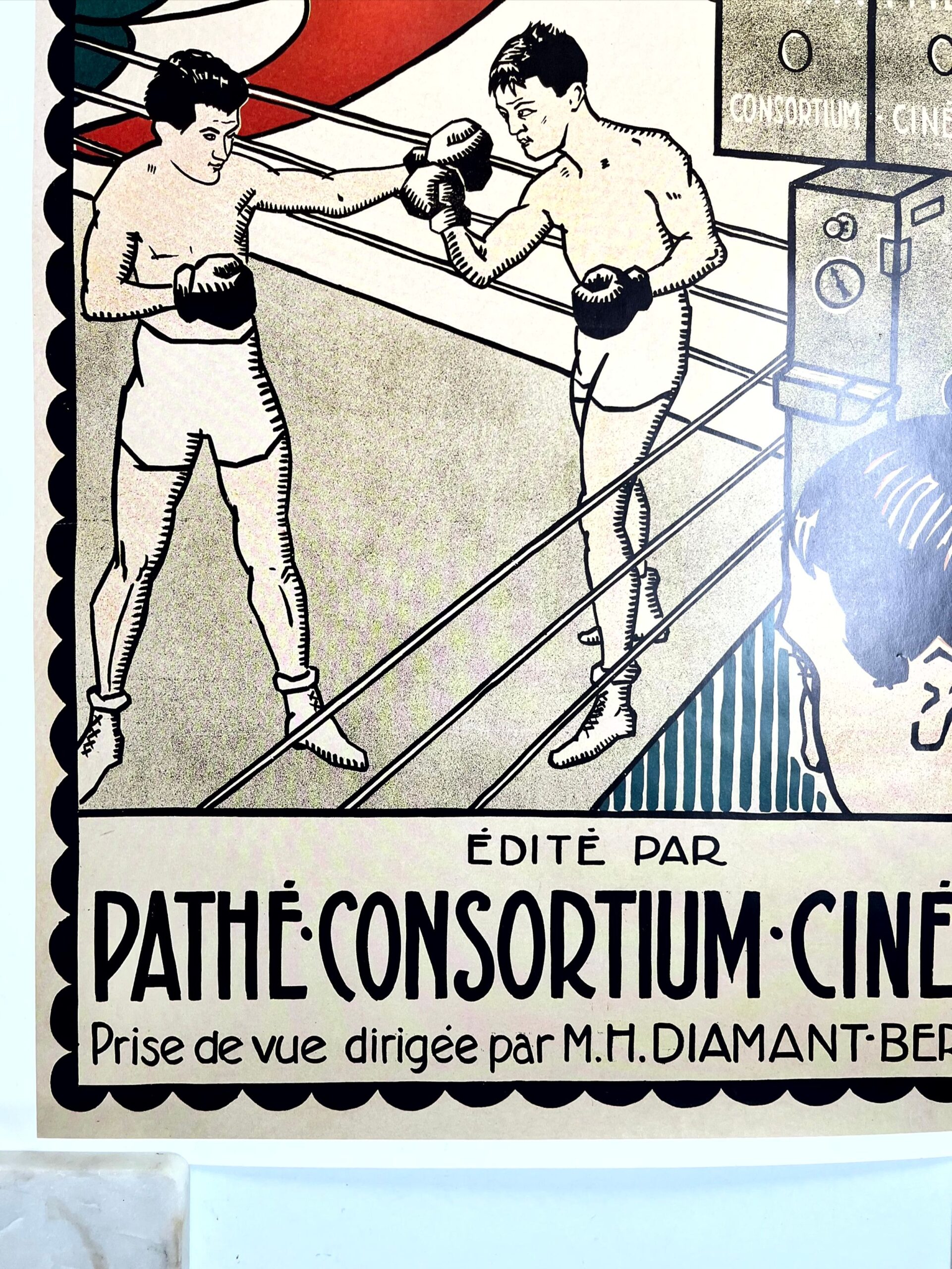 Pathe Kid and Pathe Boxing Match (r.1994) 19.85" x 27.5" French Movie Posters x2 - Image 4