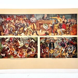 Amistad Revolt and Trial, Hale Woodruff (1938) 12.5"x19" US Litho LB