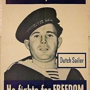 1942 WWII Poster - This Man Is Your Friend - Dutch Sailor