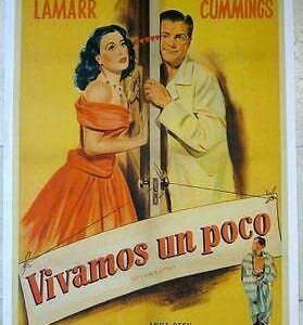 1948 LB Argentinean -let's Live A Little- Great Hedy Lamarr Art