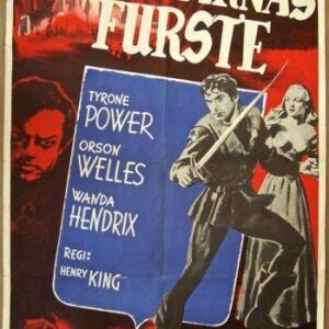 1949 Swedish Poster - Prince Of Foxes - Orson Welles & Tyrone Powe