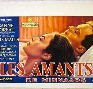 1955 Belgian LB - Lovers Aka Les Amants - Great Love Scene Rare!