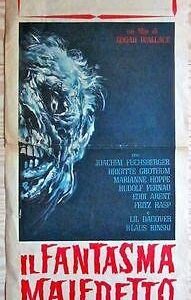 1961 Italian Movie Poster - Il Fantasma Maledetto - Cool Scary Artwork!