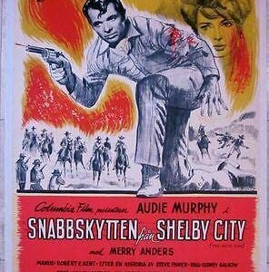 1964 Swedish LB Poster - The Quick Gun - Great Sketch Artwork!!!