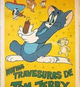 1975 Argentinean LB Movie Poster - Tom And Jerry - Classic Cartoon Art!
