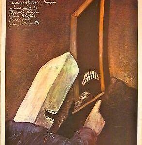 1976 Polish Linen Backed Poster - Zgrywa - Practical Joke - Great Art!!