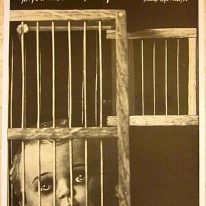 1977 Polish Linen Backed Poster - Zdiscia Probne - Creepy Child Artwork