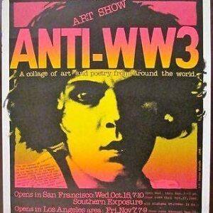 1980 Protest Poster - Anti-ww3 Art Show - Cool Bright Artwork!!!
