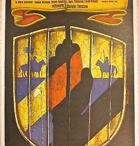1982 Polish Linen Backed Poster - Ballada O Walecznym - Renaissance Art