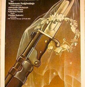 1984 Polish LB Movie Poster - Romans Z Intruzem - Beautiful Knife Art!!