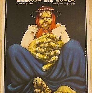 1984 Polish Linen Backed Poster - Sprawa Sie Rypka - Crazy Artwork