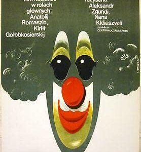 1985 Polish Poster - Ulubieniec Publicznosci - Crazy Clown Woman Art!!!