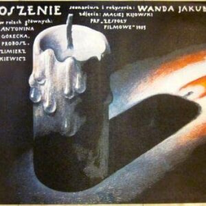 1986 Polish Poster - Invitation Aka Zaproszenie - Creepy Melting Candle