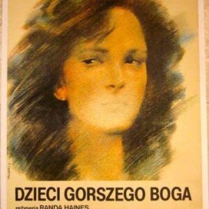 1987 Polish Linen Backed Poster - Children Of A Lesser God - Sketch Art