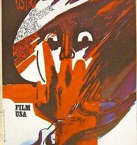 1988 Czech Poster - Zubate Ostri Aka Jagged Edge - Great Styled Art!!!