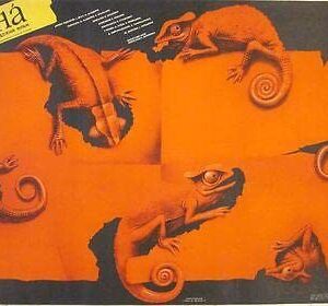 1989 Polish Poster - Zona - Cool Artwork Of Red Lizards In Paper!