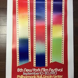8th New York Film Festival - Art By James Rosenquist (1970) 24" X 34.375" US Advertising Poster LB