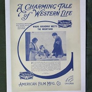 A Charming Tale Of Western Life Where Broadway Meets The Mountains (USA, Year Unkown) 10.5? X 14.25? Movie Poster LB