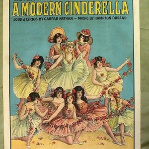 A Modern Cinderella (1901) 21" x 28.25" US Theater Poster LB