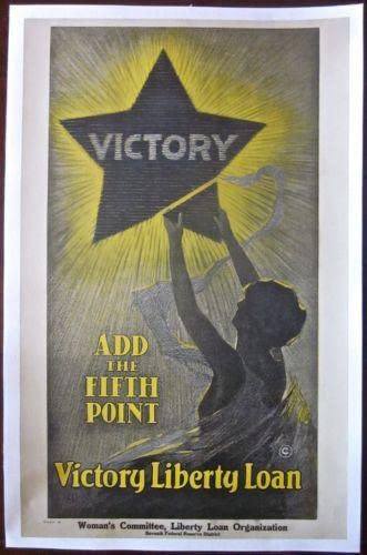 Add The Fifth Point (1917) WWI LB Poster - Victory Liberty Loan
