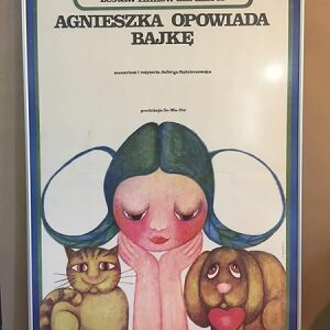 Agnieszka Tells a Fairy Tale (1972) Polish Children's Poster - UV No Glare - Framed