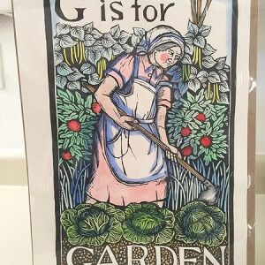 Alphabet Art By Mary Azarian (1980's) 11" X 17.5" US Print (x4) Zinnia, Garden, Iris, Dandelion