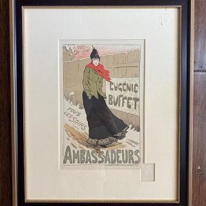 Ambassadeurs - Art By Lucien-marie-francois (1898) 8" X 12.25" French Poster - Framed