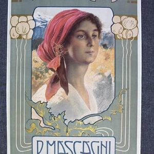 Amica - Pietro Mascagni (1905) 18" X 27" French Advertising Poster LB