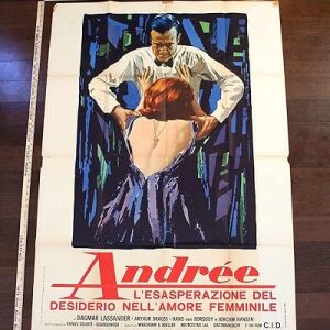 Andree - Andrea The Nympho (1968) 39" X 55" Italian Movie Poster