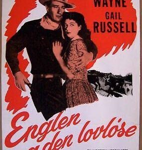 Angel And The Badman - 1947 Danish 1 Sheet Wayne Russell Classic!!
