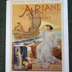 Ariane - Art By Maignan (1906) 36" X 25.25" French Theater Advertising Poster LB