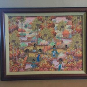 Bali Bathing Scene - Art By Sebamat (1973) Painting