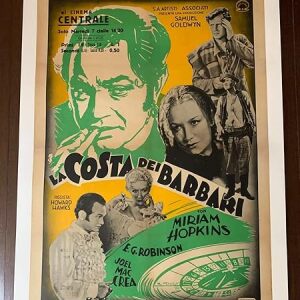 Barbary Coast - Edward G. Robinson (1935) 27.5" X 39.375" Italian Movie Poster LB
