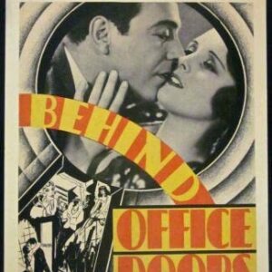 Behind Office Doors - Original 1931 Window Card Poster- Mary Astor Art!