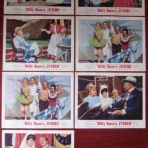 Billy Rose's Jumbo - 1962 Lobby Card Set Of 6 Posters - Cool Circus Art