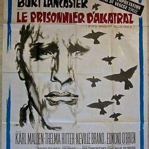 Bird Man Of Alcatraz - 1962 French 1 Panel Poster - Cool Burt Lancaster